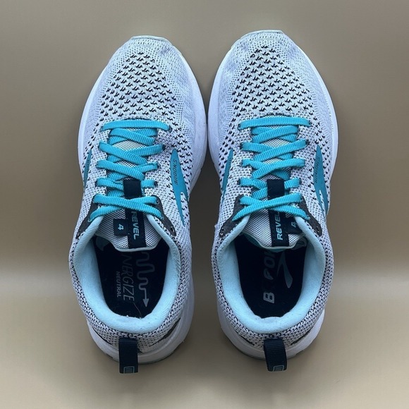 Brooks Revel 4 Grey Teal Athletic Running Shoes - Women's Size 6 USED - Picture 7 of 9